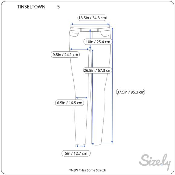 TINSELTOWN Grey Gray White Reptile Snake Print Hi-Rise Skinny Pant Junior 5 NEW - Picture 2 of 12